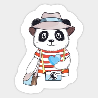 Traveler Panda Sticker